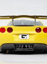 C7 Carbon Legacy Chassis Mounted Rear Spoiler Carbon Fiber + Mounting Hardware Kit Chevrolet Corvette C6 2005-2013                                     - C6Z-3D-1-H - Image 2