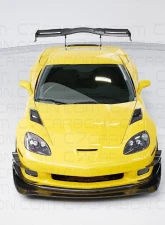 C7 Carbon Legacy Chassis Mounted Rear Spoiler Carbon Fiber + Mounting Hardware Kit Chevrolet Corvette C6 2005-2013                                     - C6Z-3D-1-H - Image 3