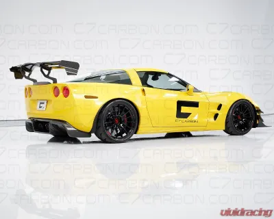 C7 Carbon Legacy Chassis Mounted Rear Spoiler Carbon Fiber + Mounting Hardware Kit Chevrolet Corvette C6 2005-2013 - C6Z-3D-1-H