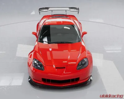 C7 Carbon Rear Spoiler Carbon Fiber + Mounting Hardware kit Chevrolet Corvette C6 Victory Chassis Mounted 2005-2013 - C6Z-3H-1-H