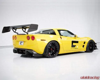 C7 Carbon Rear Spoiler Carbon Fiber + Mounting Hardware Kit Chevrolet Corvette C6 Daytona Chassis Mounted 2005-2013 - C6Z-3I-1-H