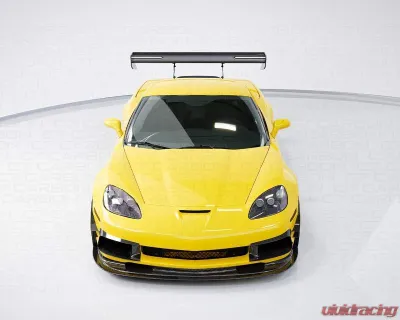 C7 Carbon Rear Spoiler Carbon Fiber + Mounting Hardware Kit Chevrolet Corvette C6 Daytona Chassis Mounted 2005-2013 - C6Z-3I-1-H
