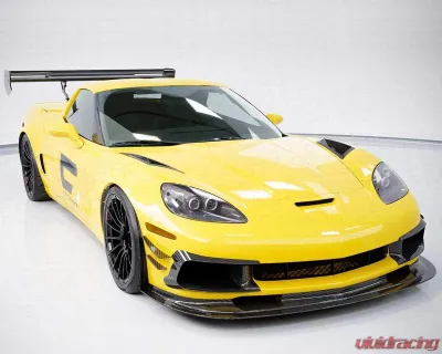 C7 Carbon Rear Spoiler Carbon Fiber + Mounting Hardware Kit Chevrolet Corvette C6 Daytona Chassis Mounted 2005-2013 - C6Z-3I-1-H