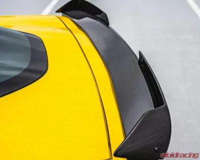 C7 Carbon Stage2 Style Rear Spoiler Unpainted Composite Chevrolet Corvette C7 Z06 2014-2020 - C6Z-C7Z06-RS-FRP