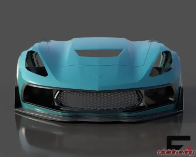 C7 Carbon Front Bumper Air Cooling Ducts Carbon Fiber Chevrolet Corvette C7 2014-2019 - C7-5A-1