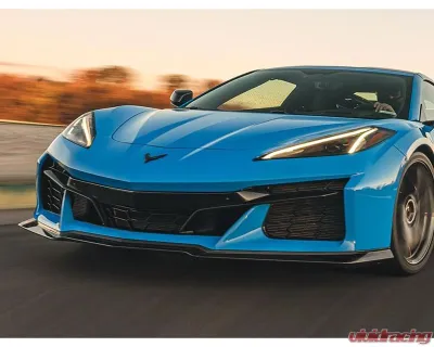 C7 Carbon Z07 3-Piece Carbon Fiber Front Splitter Chevrolet Corvette C8 Z06 w/out Canard Slots - C8Z-1A2-1
