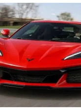 C7 Carbon Z07 3-Piece Carbon Fiber Front Splitter Chevrolet Corvette C8 Z06 w/out Canard Slots                                     - C8Z-1A2-1 - Image 3