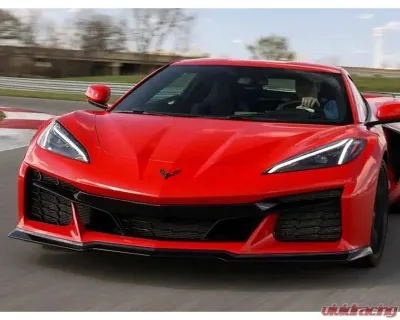 C7 Carbon Z07 3-Piece Carbon Fiber Front Splitter Chevrolet Corvette C8 Z06 w/out Canard Slots - C8Z-1A2-1