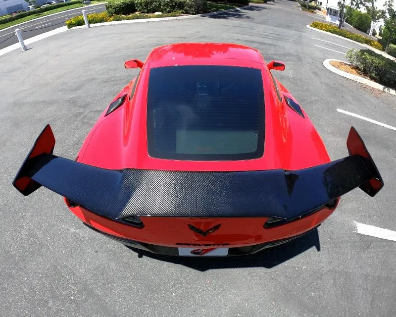 C7 Carbon ZTK Rear Wing Carbon Fiber + Mounting Hardware Kit Chevrolet Corvette C7 Z06 | GS | ZR1 2015-2019 - C7Z-3C-1-H