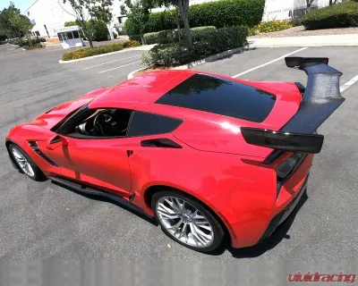 C7 Carbon ZTK Rear Wing Painted Carbon Flash + Mounting Hardware Kit Chevrolet Corvette C7 Z06 | GS | ZR1 2015-2019 - C7Z-3C-4-H
