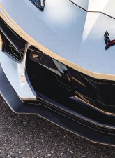 C7 Carbon Front Canards Unpainted Composite Chevrolet Corvette C8 Stingray Champion 2020-2024                                     - C8-5F-3 - Image 3