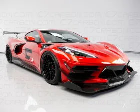 C7 Carbon Track Spec Functional S Duct Hood Package Carbon Fiber Chevrolet Corvette C8 2020-2024
