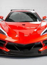 C7 Carbon Track Spec Functional S Duct Hood Package Composite Unpainted Chevrolet Corvette C8 2020-2024                                     - C8-6A2-3 - Image 2