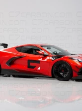 C7 Carbon Track Spec Functional S Duct Hood Package Composite Unpainted Chevrolet Corvette C8 2020-2024                                     - C8-6A2-3 - Image 3