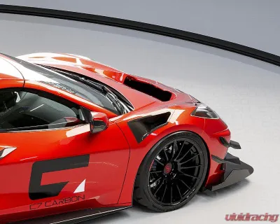 C7 Carbon Track Spec Functional S Duct Hood Package Composite Unpainted Chevrolet Corvette C8 2020-2024 - C8-6A2-3
