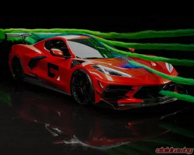 C7 Carbon Track Spec Functional S Duct Hood Package Composite Unpainted Chevrolet Corvette C8 2020-2024 - C8-6A2-3