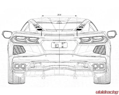 C7 Carbon Spoiler Rear Wing Chevrolet Corvette C8 Stingray | Z51 2020-2024 - C8-CM-01