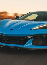 C7 Carbon 3 Piece Front Splitter without Canard Slots Painted Carbon Flash Chevrolet Corvette C8 Z07 | Z06 2023+                                     - C8Z-1A2-4 - Image 3