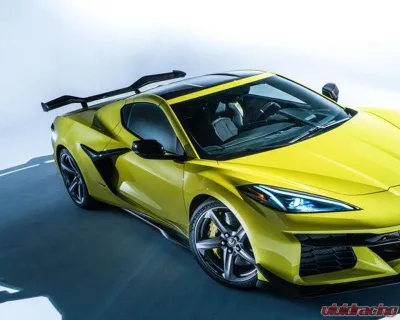 C7 Carbon Z07 High Wing Composite Unpainted With Chassis Mount Bracket System Chevrolet Corvette C8 Z06 2023-2024 - C8Z-3F2-3-H