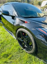 C7 Carbon Front Fender Vents Painted Carbon Flash + Fender Cutting Template Chevrolet Corvette C8 2020-2024                                     - C8-5I-4-T - Image 5