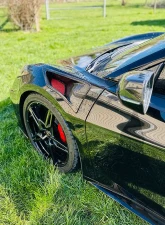 C7 Carbon Front Fender Vents Painted Carbon Flash + Fender Cutting Template Chevrolet Corvette C8 2020-2024                                     - C8-5I-4-T - Image 5