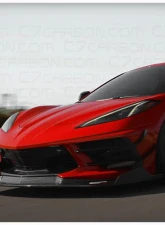 C7 Carbon Legacy Front Canards Carbon Fiber Chevrolet C8 Corvette Stingray 2020-2024                                     - C8-5D-1 - Image 4