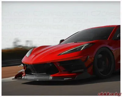 C7 Carbon Legacy Front Canards Carbon Fiber Chevrolet C8 Corvette Stingray 2020-2024 - C8-5D-1