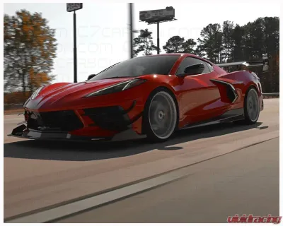 C7 Carbon Legacy Front Canards Carbon Fiber Chevrolet C8 Corvette Stingray 2020-2024 - C8-5D-1