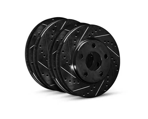 R1 Concepts Black Drilled & Slotted Brake Rotors (black) Ram 1500 2021 - WHPN2-40188