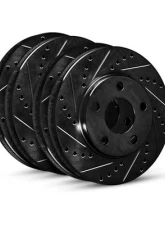 R1 Concepts Black Drilled & Slotted Brake Rotors (black) Ram 1500 2021                                     - WHPN2-40188 - Image 6