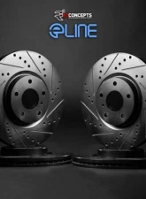 R1 Concepts Black Drilled & Slotted Brake Rotors (black) Ram 1500 2021                                     - WHPN2-40188 - Image 2