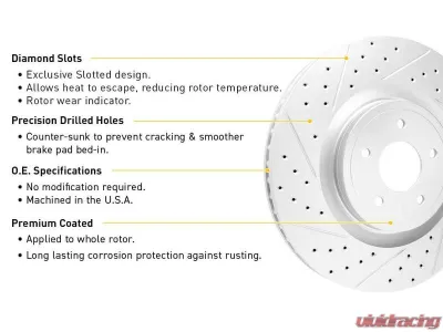 Drilled & Slotted Brake Kits Dodge Durango 2014 - WBUH2-42072
