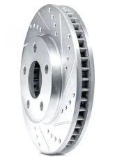 Dynamic Friction Black Drilled and Slotted Left Front Brake Rotor                                     - 633-13035L - Image 3