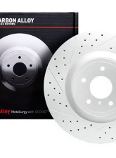 Dynamic Friction Black Drilled and Slotted Left Front Brake Rotor                                     - 633-13035L - Image 2