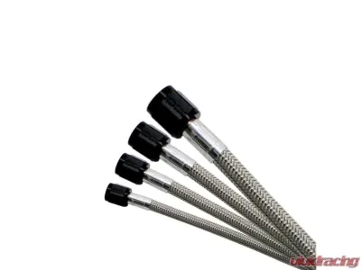 Nitrous Express 2ft 4AN Hose with 4AN and 3AN Nut Ends Stainless Braided SHO Hose - 10124
