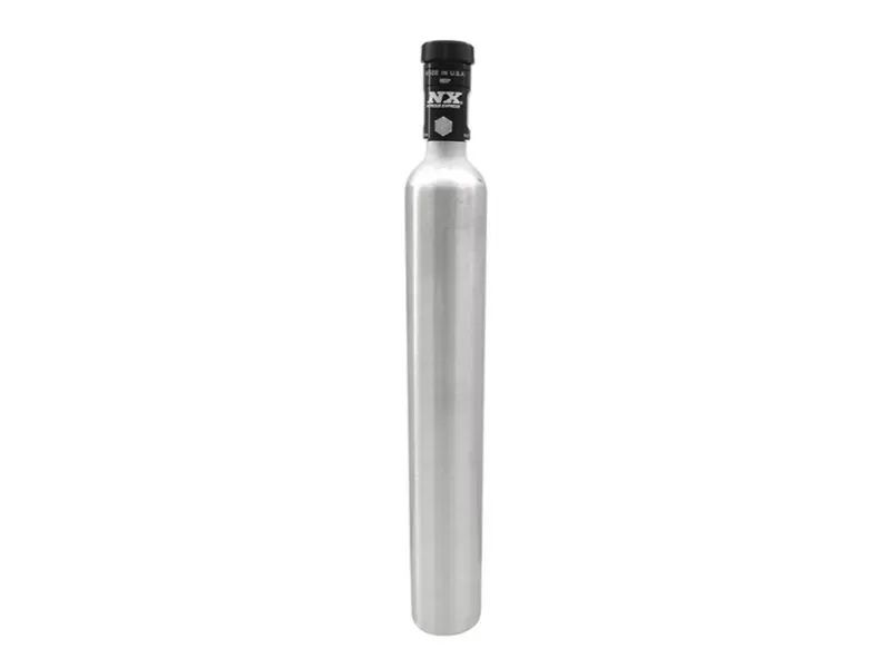 Nitrous Express 2 Diameter x 15.09 Tall 10oz Mini-Bottle with Motorcycle Valve - 11022