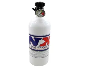 Nitrous Express 6.89 Diameter x 26.69 Tall 15lb Bottle with Lightning 500 Valve with Gauge