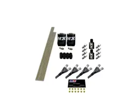 Nitrous Express 4 CylinderShark Plumb Kit with 2 Solenoids and 75HP Jets Hardware Included