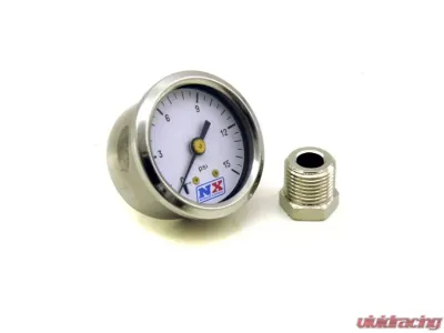 Nitrous Express 0-15 PSI with Adaptor Pressure Gauge - 15511