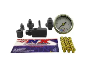 Nitrous Express Master Flo-Check Checks Flowing Fuel Pressures Gauge Included