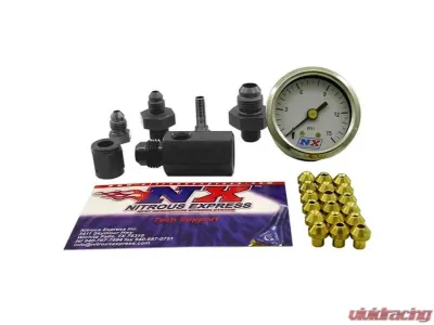 Nitrous Express Master Flo-Check Checks Flowing Fuel Pressures Gauge Included - 15519