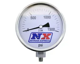 Nitrous Express 4in-High Accuracy Nitrous Pressure Gauge