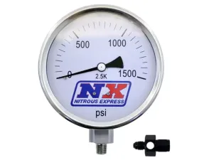 Nitrous Express 4in-High Accuracy 4AN Nitrous Pressure Gauge