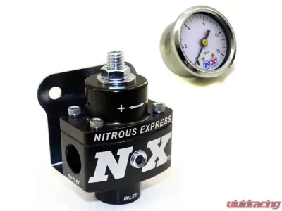 Nitrous Express Non Bypass Fuel Pressure Regulator with Fuel Pressure Gauge - 15952