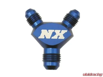 Nitrous Express Blue 4AN x 4AN x 4AN Billet Pure-Flo Y Fitting - 16082