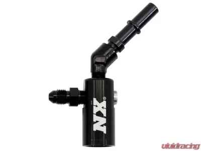 Nitrous Express 45 Degree 3/8-10mm Late Model Billet Fuel Line Adapter - 16185-45