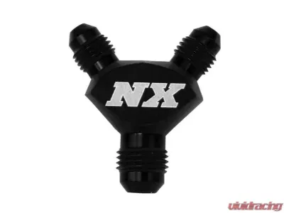 Nitrous Express 10AN x 8AN x 8AN Black Billet Pure-Flo Y Fitting - 16390