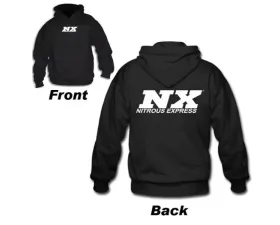 Nitrous Express 2XL Black with White Logo Hoodie