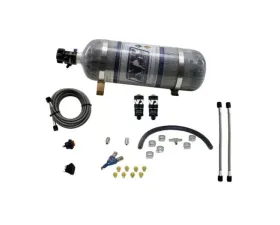 Nitrous Express 35-75HP Hitman EFI Single Nozzle Piranha Nitrous Kit with 12lbs Bottle
