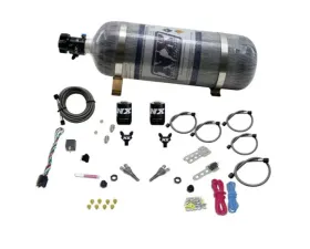 Nitrous Express 50-125HP TBI Dual Nozzle Nitrous Kit with 12lbs Bottle Dodge V8 1992-1995